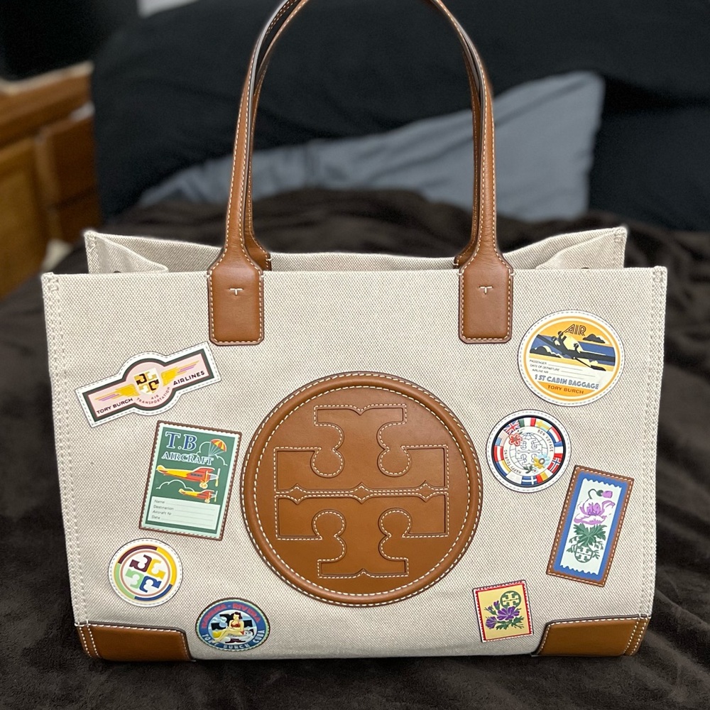 Tory Burch travel patch Ella tote